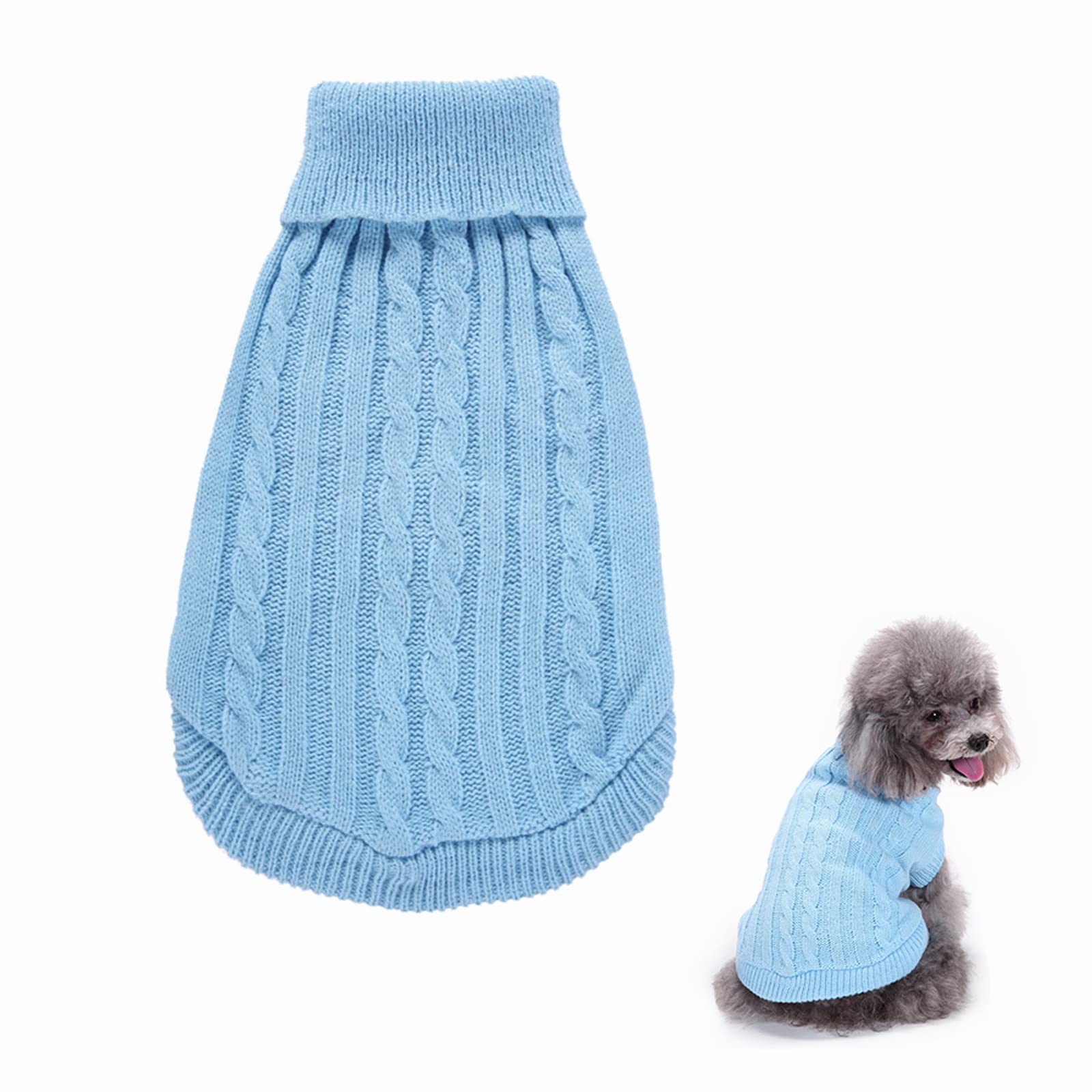 Suéter para Mascotas, Ropa para Mascotas,Suéter para Perro,SuéTer de Perro de Punto Ropa para Mascotas de Invierno, SuéTer CáLido para Cachorros, Perros Pequeños Jerséis para Perros (S)