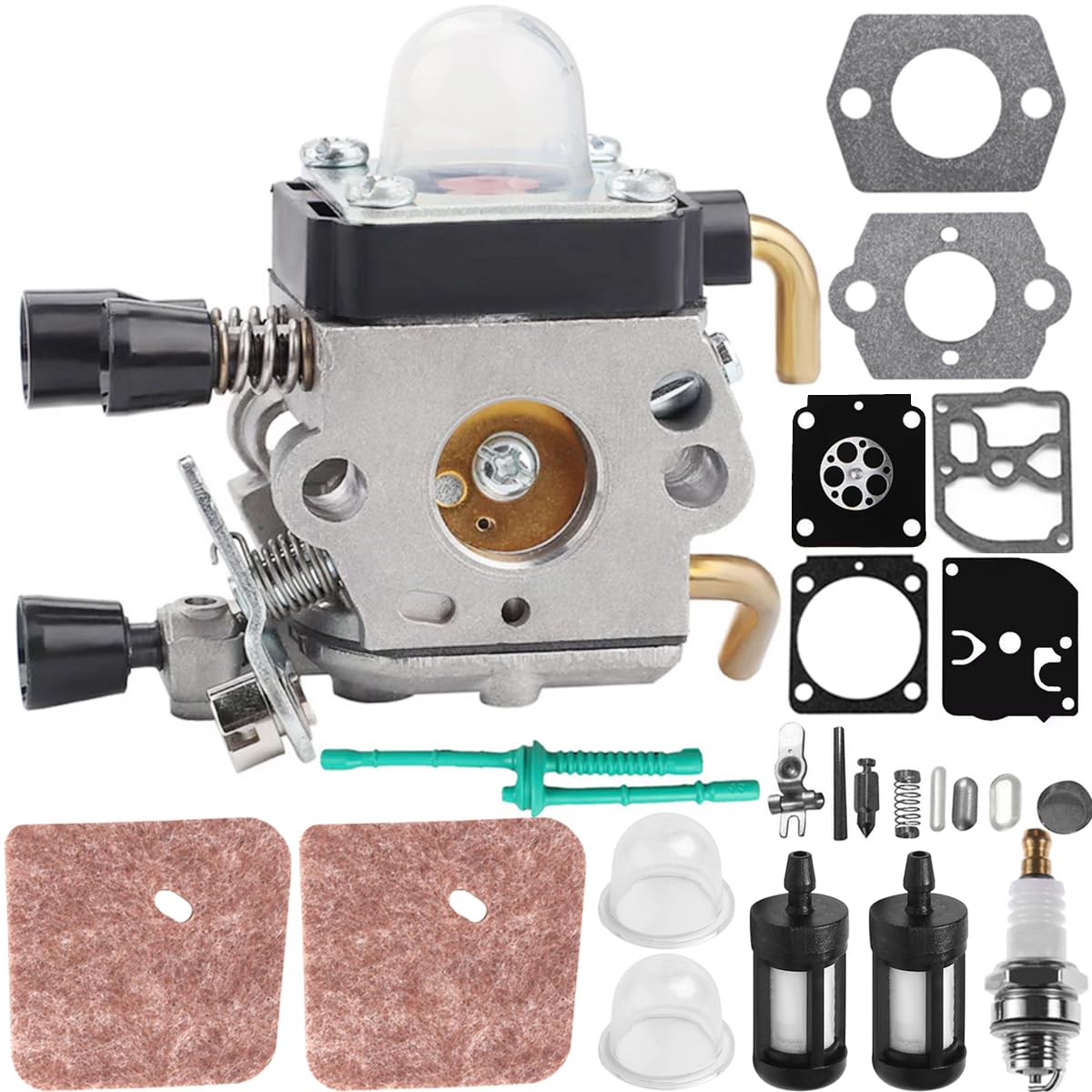 Carburador para STIHL desbrozadoras FS38 FS45 FS55 cortabordes recambio sustituye C1Q-S97 C1Q-S186