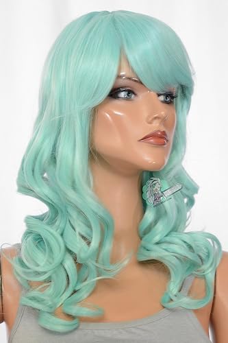 Vista 40 de Epic Cosplay Hestia Dark Plum Cosplay peluca rizada de 22 pulgadas