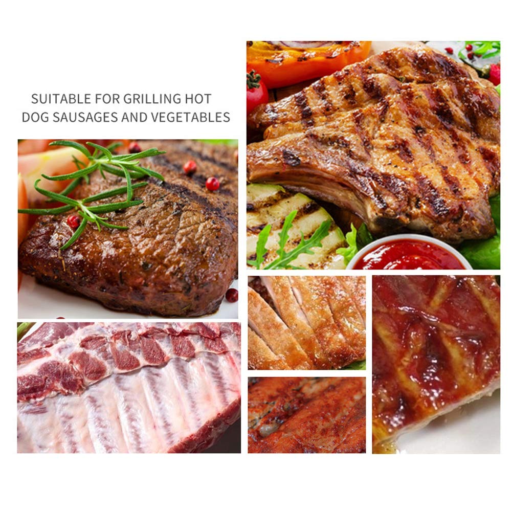 2 Pezzi Supporto per griglia per Costine, Supporto per griglia Antiaderente per Barbecue, Supporto per Utensili da Cucina, Accessorio per Barbecue all'aperto