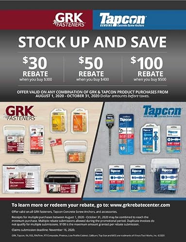 Miniatura 2 de Rock-On 23306 - Tornillos para tablero de cemento con cabeza dentada de 9 x 14 pulgadas, 1.25 pulgadas, zinc, 750 unidades (paquete de 1)