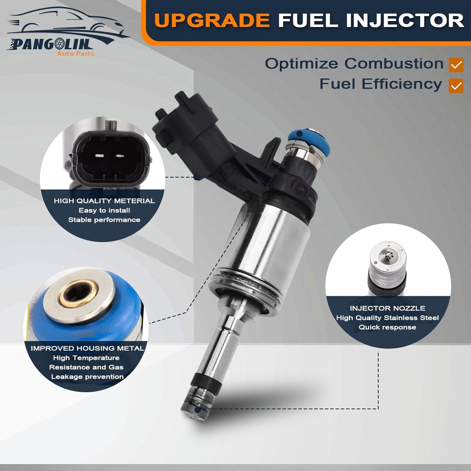 PANGOLIN 12638530 FJ994 Fuel Injector 6PCS for 2009-2011 Buick Enclave, for 2010-2011 Lacrosse, for 2010 Allure, for 2008-2011 Cadillac CTS STS, for Traverse 2009-2011 3.6L Parts