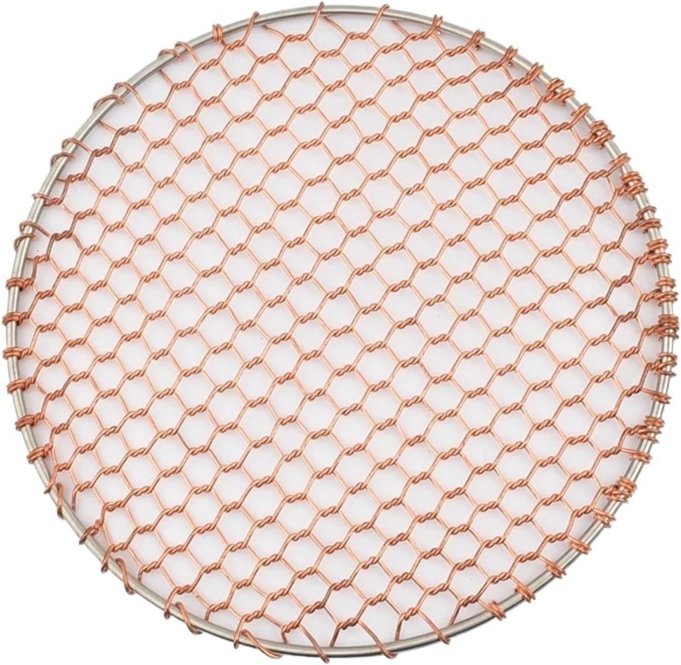 Commercial Large Size Stainl Steel Wire,BBQ Ill Net Round Ape Restaurant Use Cooking Baking Tool Barbecue(330 cross edge baking grid)