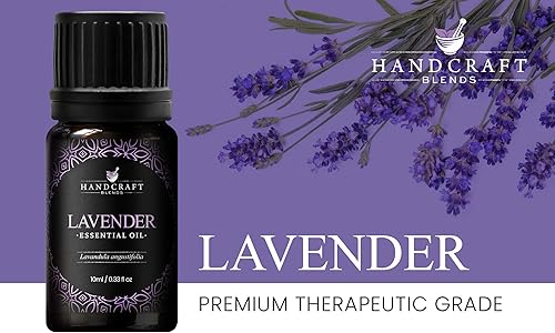Miniatura 3 de Handcraft - Aceite esencial de lavanda, 100 % puro y natural, aceite esencial terapéutico de alta calidad para difusor y aromaterapia, 0.33 onzas