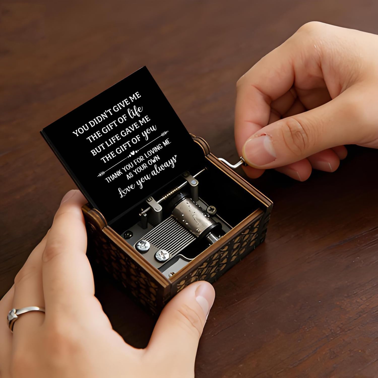 Music Box Gift for Stepmom Stepmother Birthday Play You Are My Sunshine