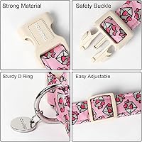 Vista 159 de DOGWONG Collar de perro Airtag de algodón y cáñamo, collar resistente para perros con soporte para Airtag, collares verdes para perros pequeños