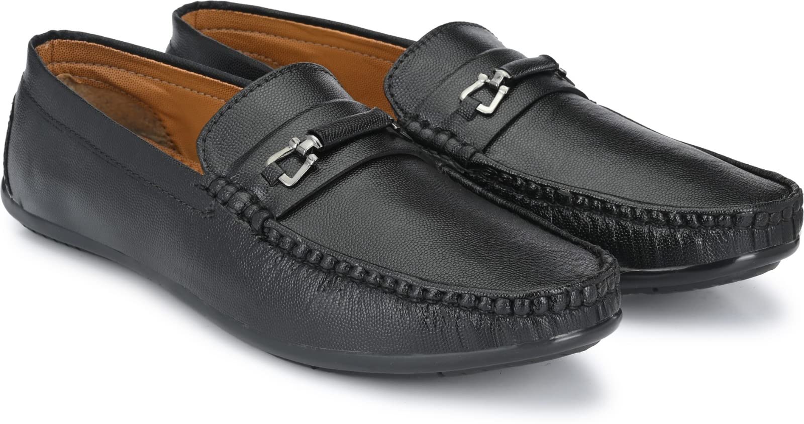 Evolite Mens Synthetic Leather Pull On Casual Shoes for Party Festivals Wear (Black); Size: 10-001 (B0BZ422BDV) Amazon Price History, Amazon Price Tracker