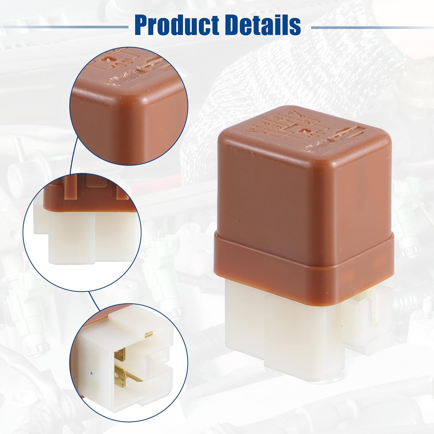 ACROPIX Car Motor Relay Replacement Fit for Nissan Titan - Pack of 2 Brown