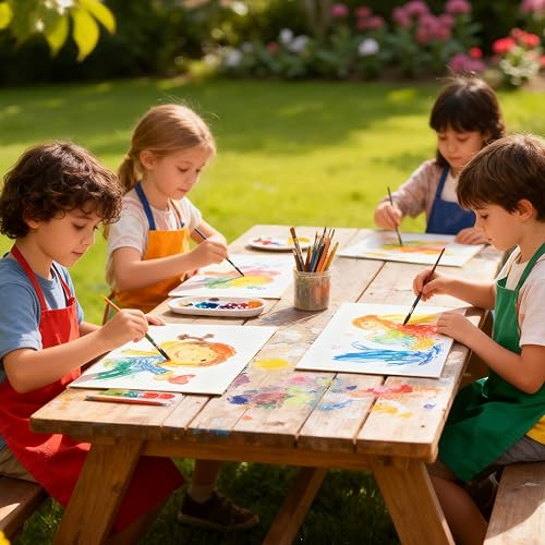 Miniatura 7 de Simetufy Paquete de 12 tableros de lienzo de 9 x 12 pulgadas para pintar paneles de lienzo, imprimados con gesso sin ácidos, 100% algodón