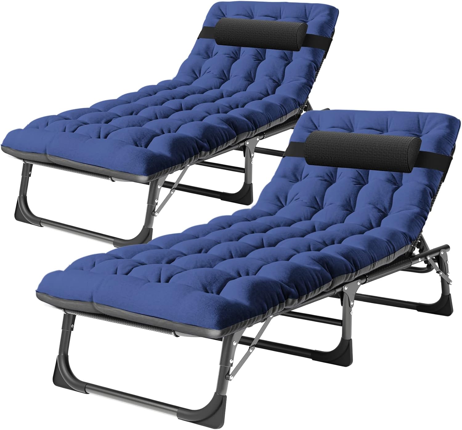 NAIZEA Lounge Chair Folding Outdoor Chaise, 3 in 1 Folding