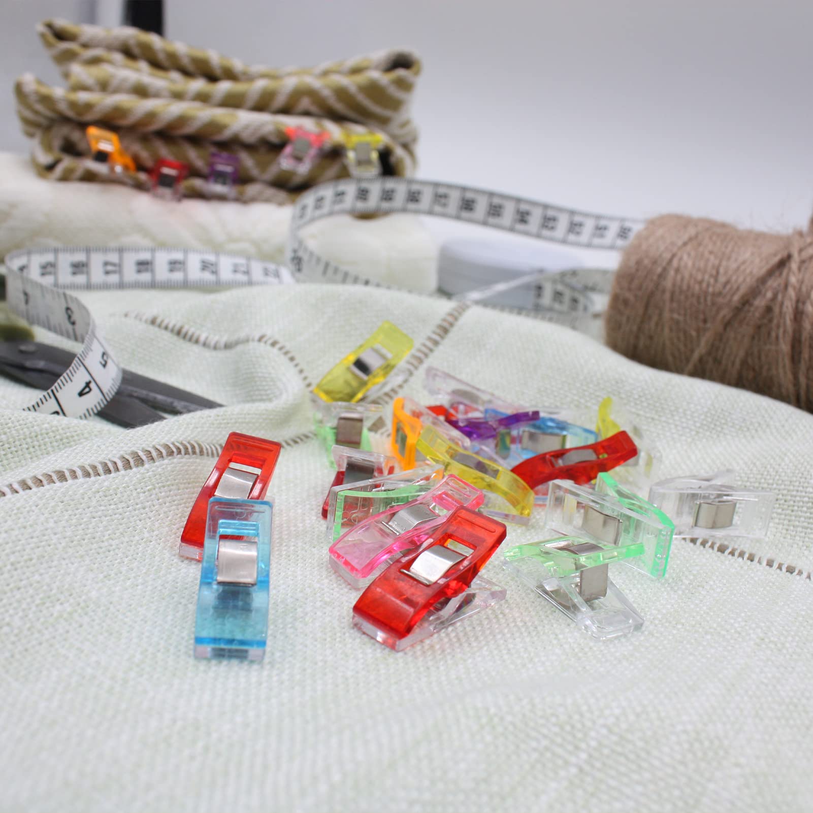 50 Pinces à Coudre Multicolores - Clips Tissu Remplacement épingles
