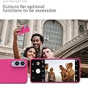 YATWIN Silicone Case for Samsung Galaxy S25 FE 4G, Soft-Touch, Shockproof, DustProof, Antiskid Phone Cover for Samsung Galaxy S25 FE - Magenta gallery image
