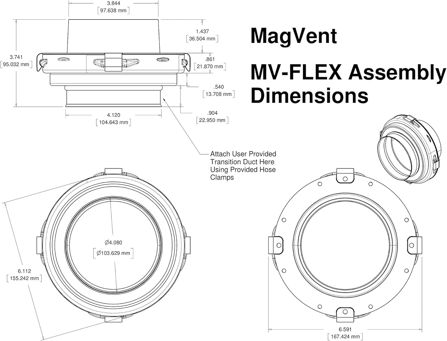 MV-Flex Magnetic Dryer Vent Coupling - Image 4