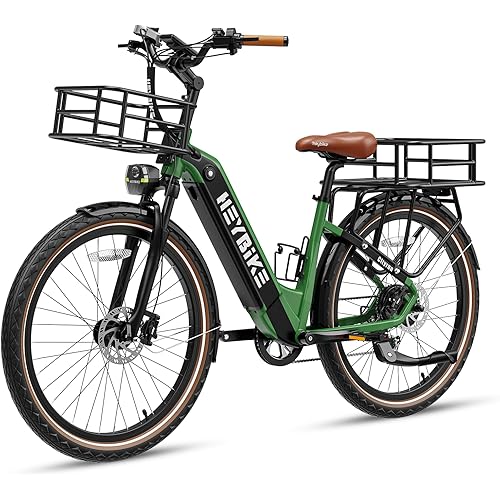 Heybike Cityrun Electric Bike, 1000W Motor Peak City Cruiser Ebike, 48V 15Ah(720Wh) Battery, 60 Miles, Step-Thru Electric Bicycle with APP Control, 3H Fast Charging, Commuter Electric Bike for Adults