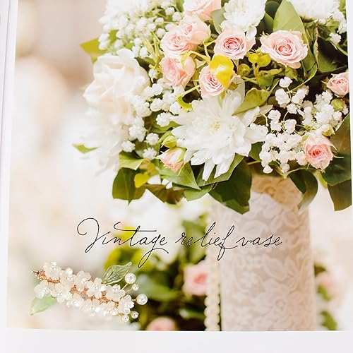 Miniatura 6 de Pasadores de pelo de flores blancas para mujer, pequeñas pinzas decorativas para el cabello con apariencia de flores florecientes, elegantes pinzas