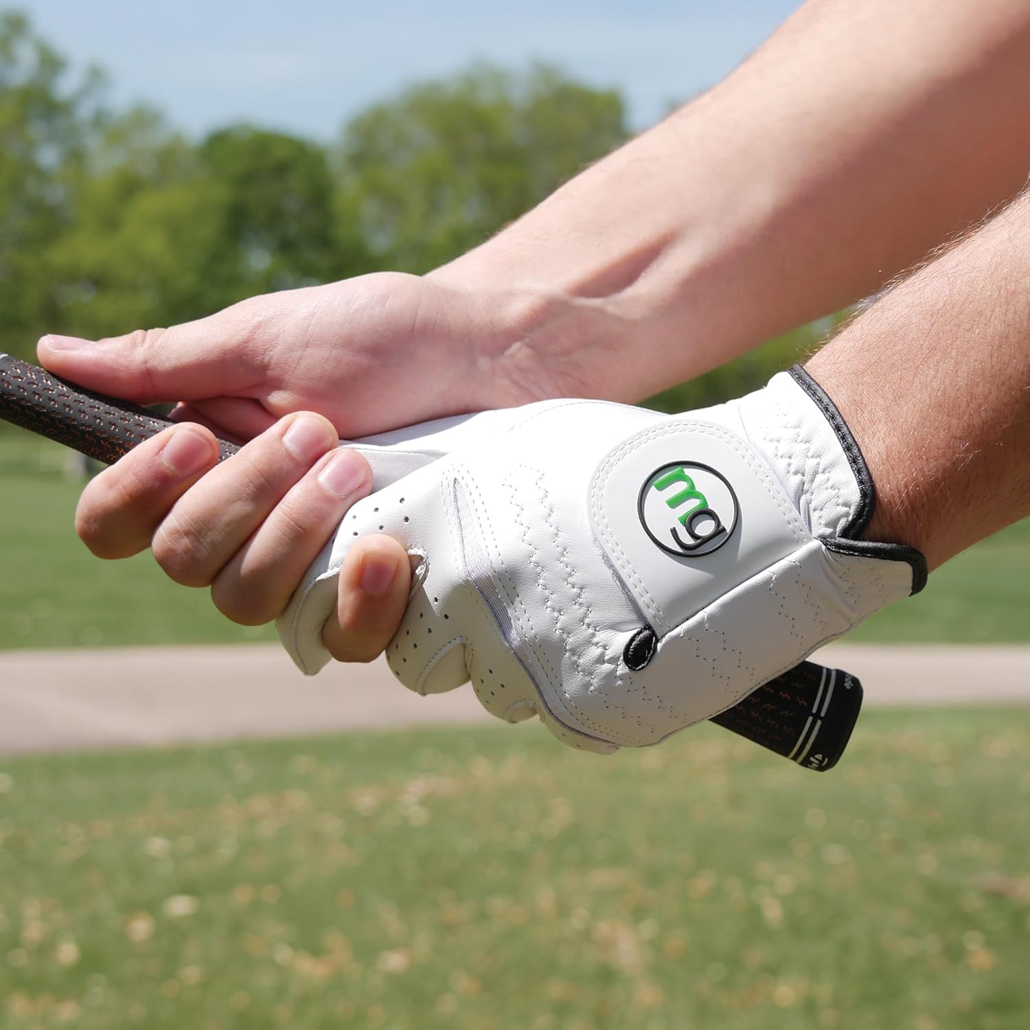 MGゴルフDynagrip Elite all-cabrettaレザーゴルフグローブ(レディースサイズ)