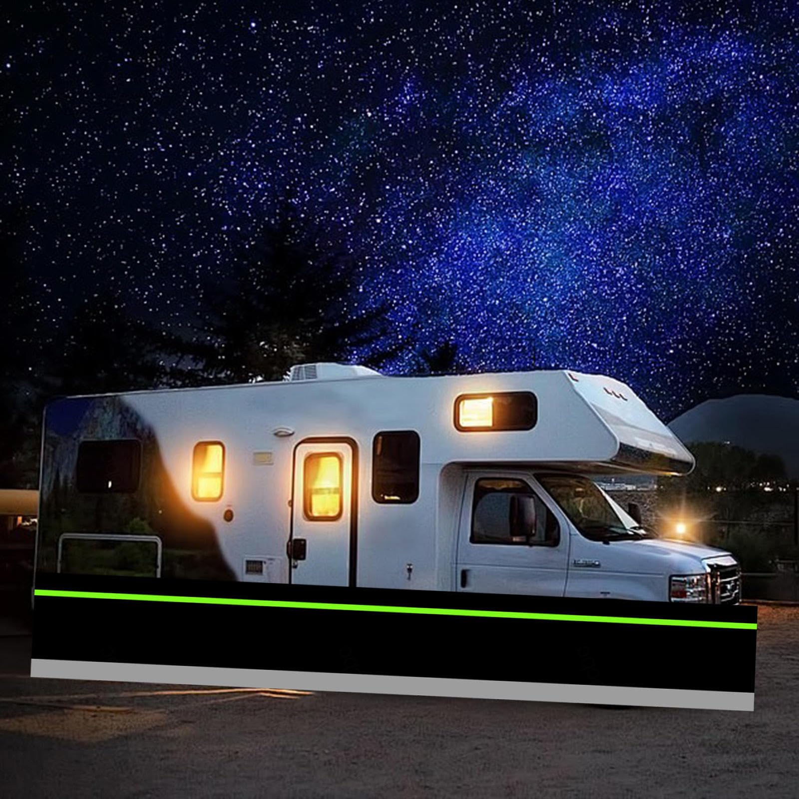 Battiscopa per camper invernale 31 alto per camper senza bisogno di fori, accessori per rimorchi da viaggio invernali a prova di vento e neve, 32 m