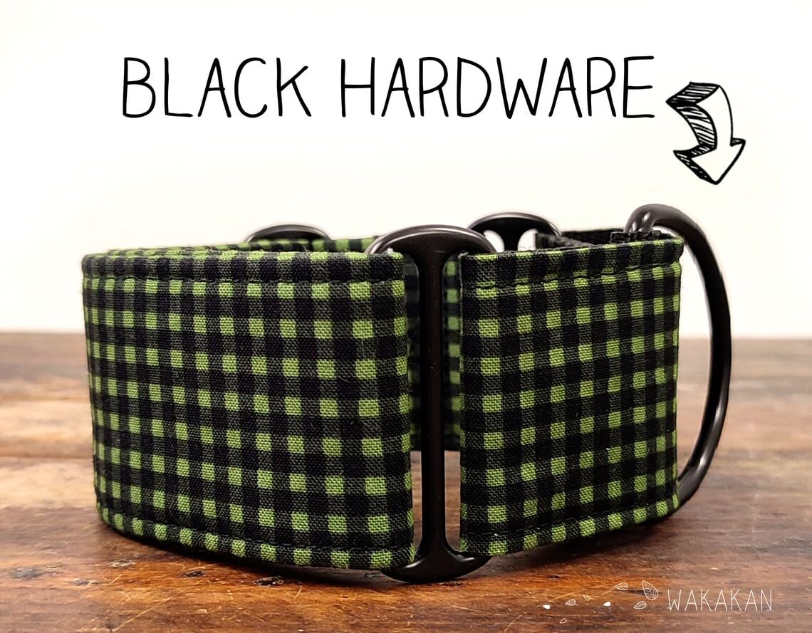 Collar Martingale Para Perro: Hipster Green, Hecho a Mano en España por Wakakán