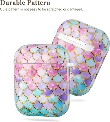 Miniatura 8 de Funda para Airpod para mujer, funda para Airpod con funda protectora duradera de TPU, funda de Airpods 2 y 1 para niñas y niños, a prueba de golpes