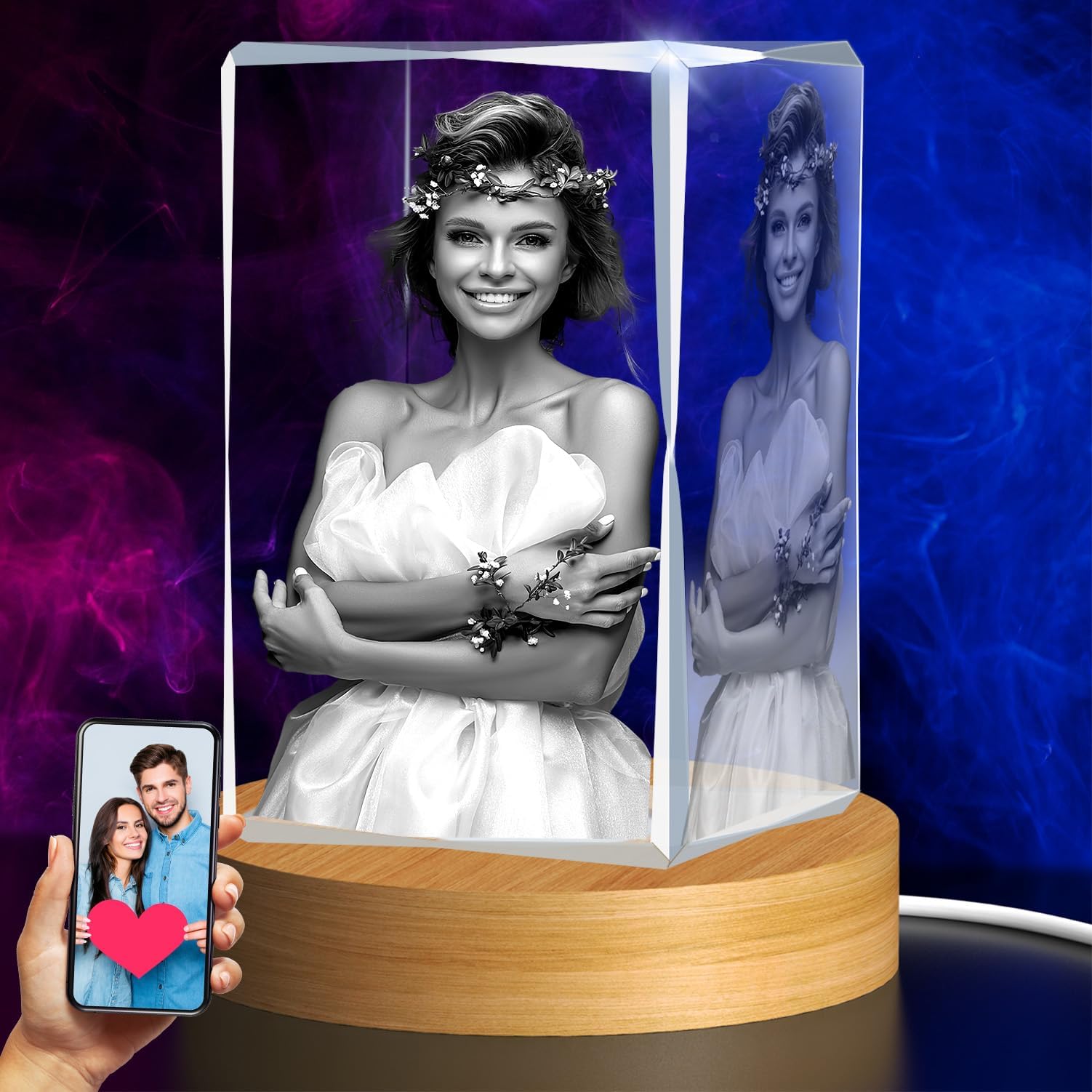 KOMEI Replacement 3D Crystal Photo