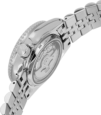 Seiko Men's SSK003 Automatic Watch - 5 - Sport - Blue Dial with Date Calendar and Luminous Hands & Markers - Black & Blue GMT Bezel Water Resistant to 100M