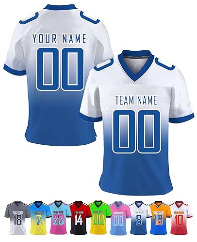 Custom Football Jersey Personalized Team Name Number Practice Jerseys Customized