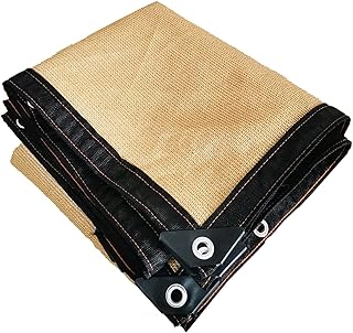 HUA Voile d'ombrage Filet D'ombrage Crypté avec Protection Solaire, Auvent Extérieur Anti-Ultraviolet, Filet D'isolation De Fleurs De Jardin Coupe-Vent, Anti-poussière Et Anti-âge, Beige