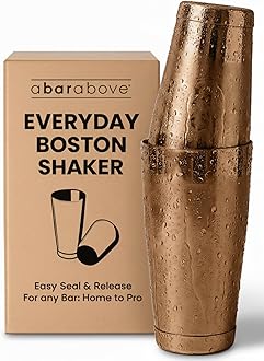 Professional Boston Shakers Set 18 oz Weighted Stainless Steel Cocktail Shaker Set for Bartenders, Premium 304 Steel Bar Shaker, Essential Bartending Tools for Mixing Drinks