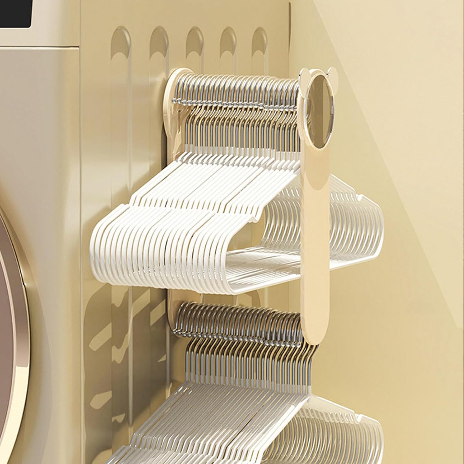ハンガー収納 リトラクタブル スペースを節約する, 洗濯干し 室内 ハンガーラック 収納ラック 約W11.5XD16XH29.5cm
