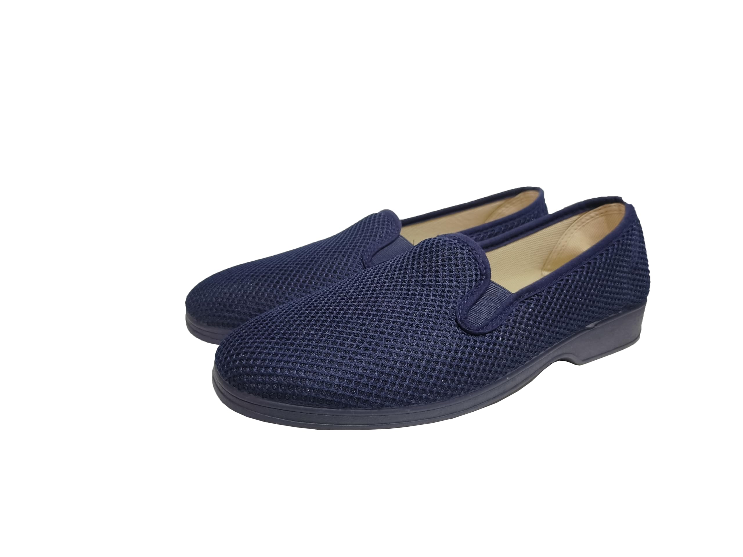 Zapatillas de Casa Hombre Verano Cómodas Respirables, Zapatos Rejilla Punta Cerrada, Suela Caucho Talla 39-46 Hecho en ESPAÑA