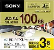 SONY - SONY 20BNE3VEPS2 BD-RE XL 100GB 合計86枚 SONY ソニー ブルーレイディスク BD-RE XL 100GB 10枚入り