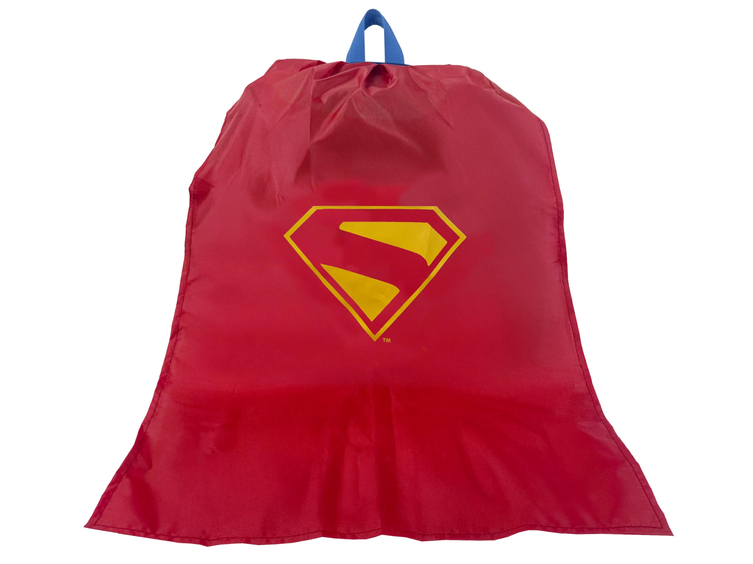CYPBRANDS - Superman, Zaino per bambini con mantello, Prescolare, Misura 30 cm, Zaino con mantello, Mantello di Superman, Prodotto ufficiale