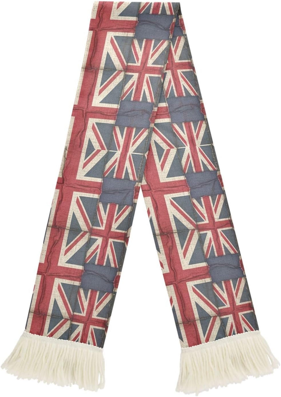 CHIFIGNO Flag Vintage Sports Fan Scarf Towel, Soft Absorbent Polyester Scarf for Soccer Games, Quick Dry Cheering Banner