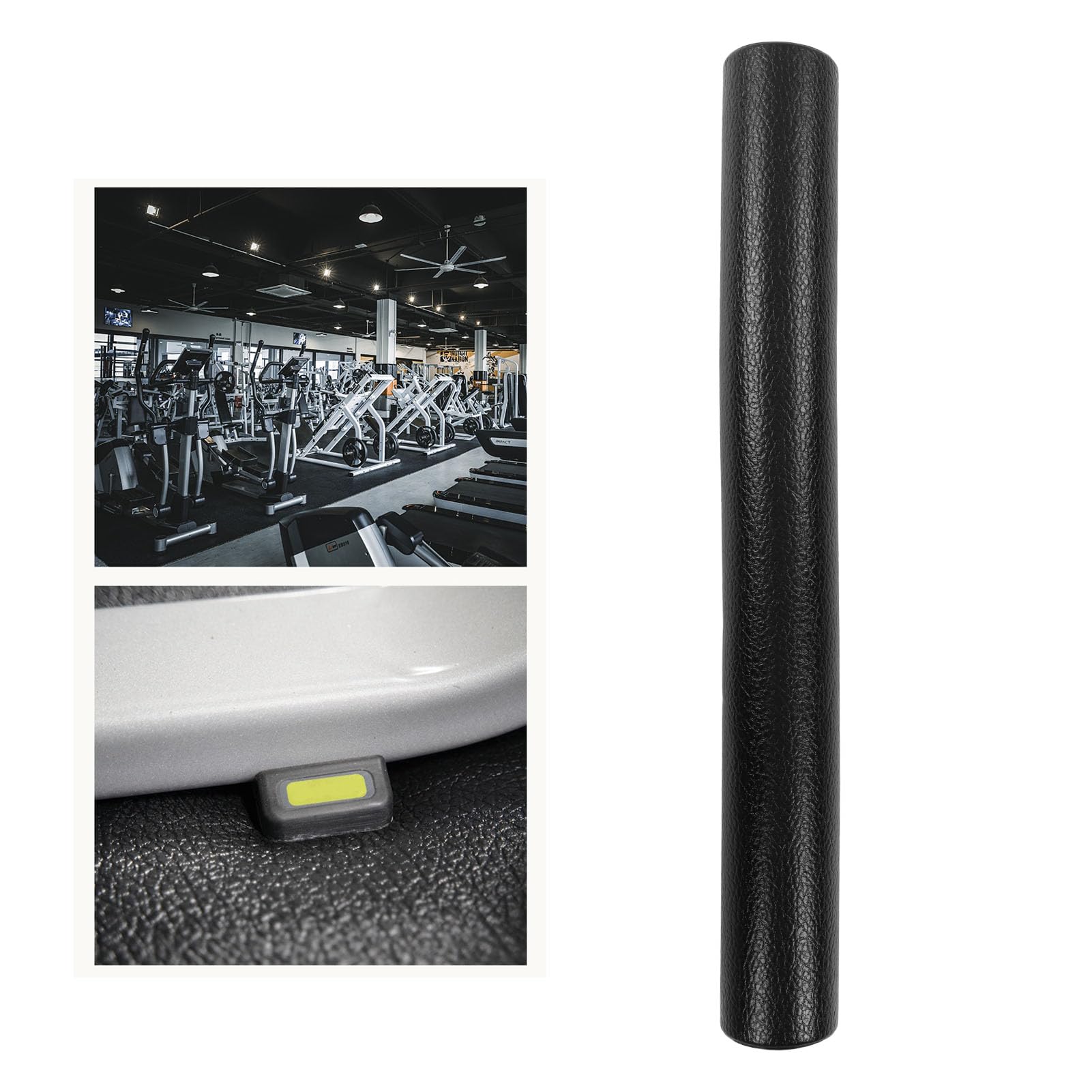 Tapete para caminadora, tapete de PVC a prueba de golpes, tapete de ejercicio antideslizante de 4 mm de grosor para protección del suelo de estabilidad, 90 x 200 cm