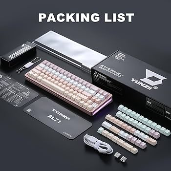 ⭐️K⭐️ Amazon.com: YUNZII AL71 75% Mechanical Keyboard,Full