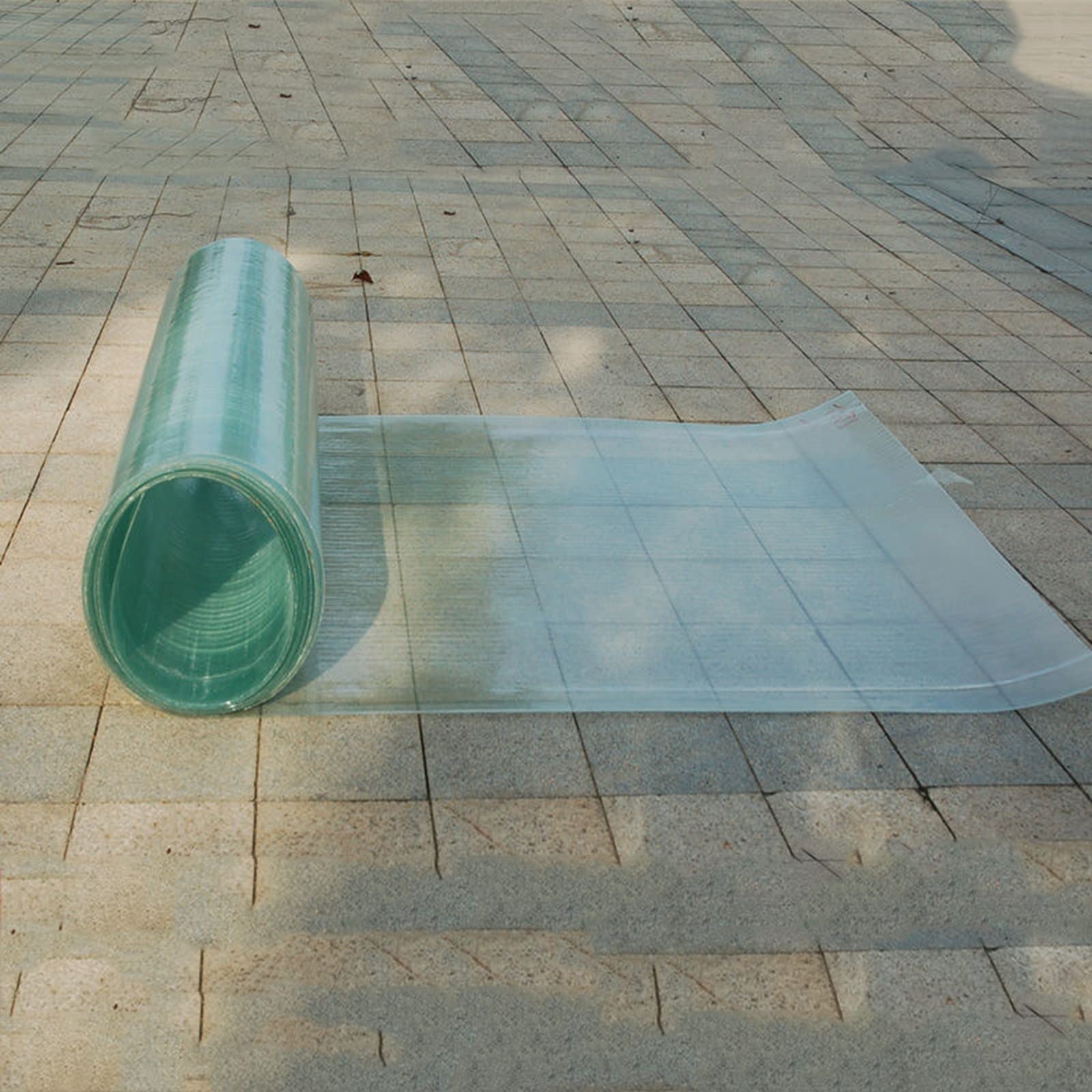 ORPAGU Rain Insulation, 0.8mm Polycarbonate Flame Retardant Roof Panel High Impact Resistance for Roof of Shed Easy Construction (Color : A-0.8mm)