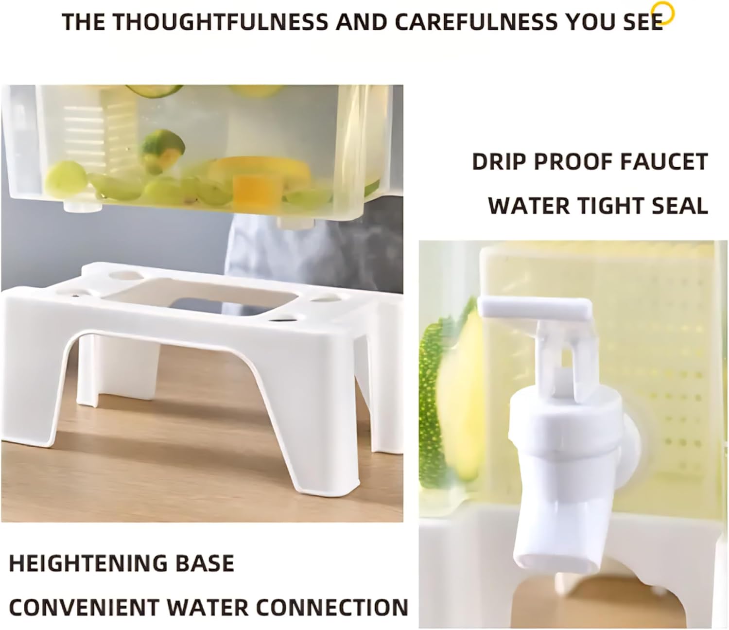 3.5 L Beverage Dispenser with Spigot (1 Piece) – Single Plastic Juice & Cold Drink Container for Fridge, Iced Tea, Lemonade & Water – Large Capacity, Easy Pour, Clear - Image 5