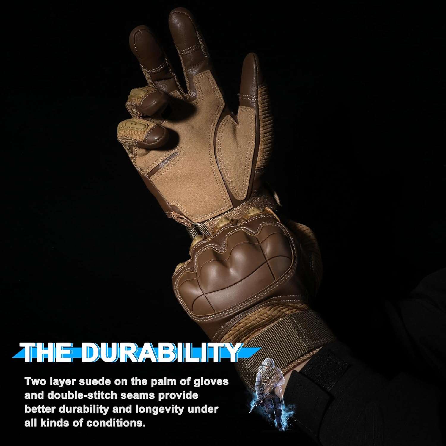 WTACTFUL Tactical Gloves for Men - Touch Screen - Airsoft Motorcycle Outdoor Costume - Image 7