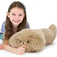 MaoGoLan Dog Stuffed Animal – Ultra Soft 23" Puppy Plush Toy for Girl Boy Kid - Large Tail Dog Plush Stuffy Birthday Children's Day Gift for Daughter Son, Baby Shower Holiday Party Decor