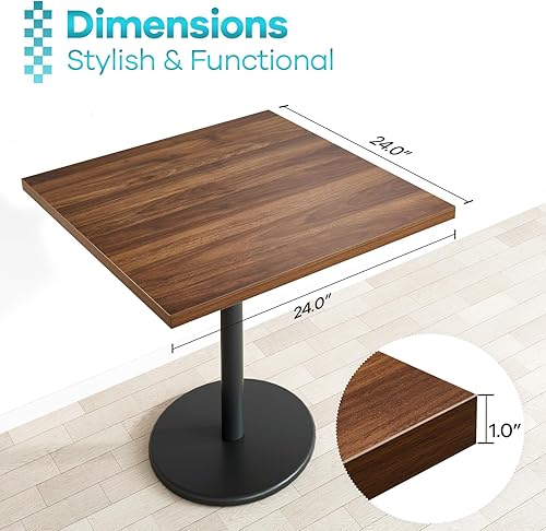 Miniatura 56 de Kaboon Mesa universal de 24 x 24 pulgadas, paquete de 2, solo encimera reversible de melamina, uso doméstico o comercial en interiores, 1 pulgada