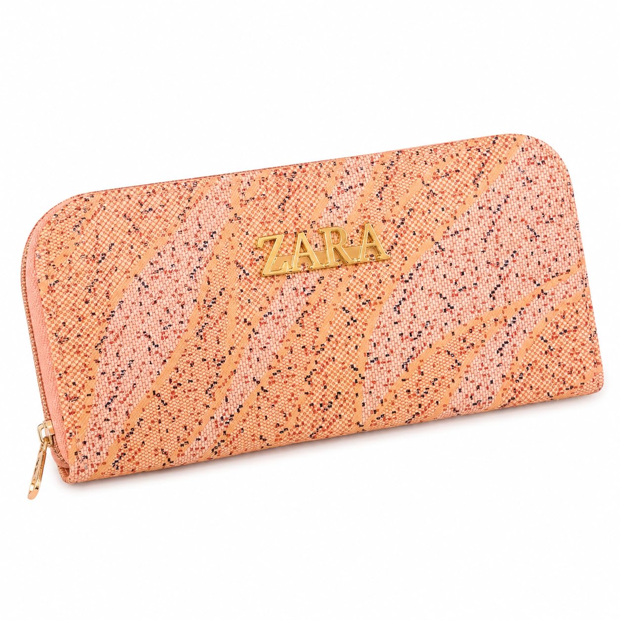 Zara Women's Zip-Around Wallet Light Orange-image-23