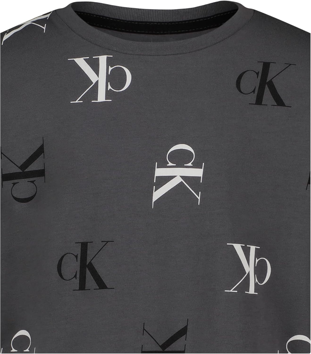 Calvin Klein Boys Short Sleeve Fashion Print Crew Neck T-Shirt, Comfortable, Relaxed Fit - Image 4