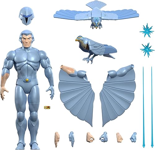 Miniatura 11 de Super7 ULTIMATES! SilverHawks Steelwill (Versión de Metal VAC) - Figura de acción de 7 pulgadas de SilverHawks con accesorios, coleccionables