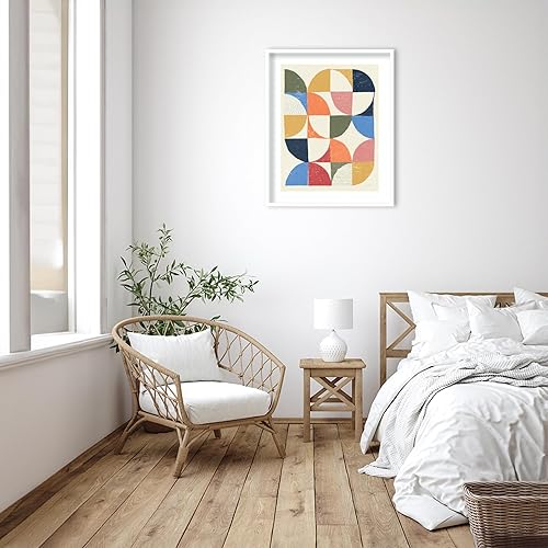 Miniatura 5 de Amanti Art Framed Wall Art Print 33x27 Colorful Night Sky I Retro by Courtney Prahl, Abstract Wall Art, Mid Century Modern Decor, Large Poster