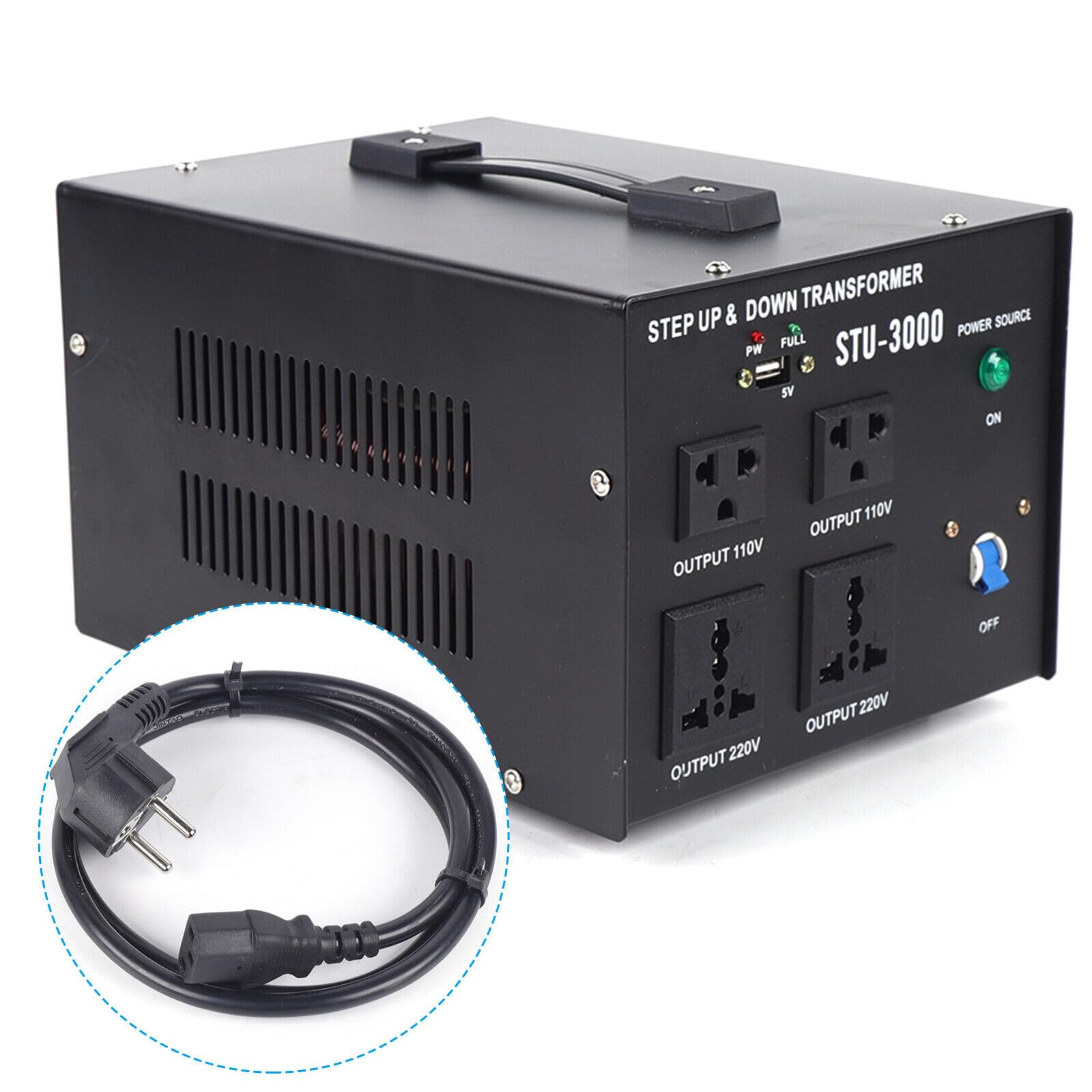 Trasformatore, convertitore di tensione, inverter, 220 V/230 V a 110 V, 3000 W