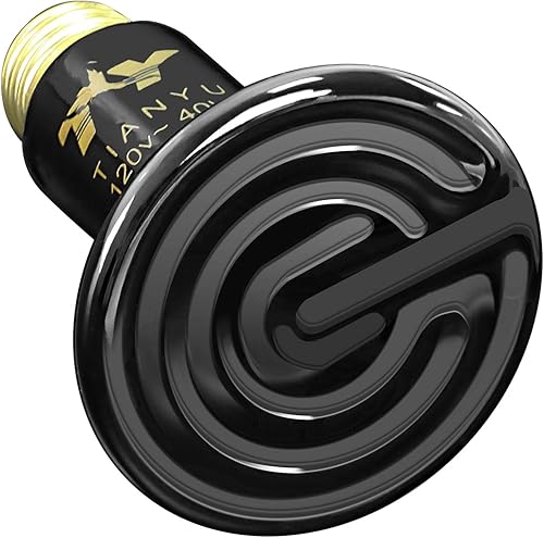 Simple Deluxe 40W Reptile Heat Lamp Bulb No Light Ceramic Heat Emitter Brooder Coop Heater