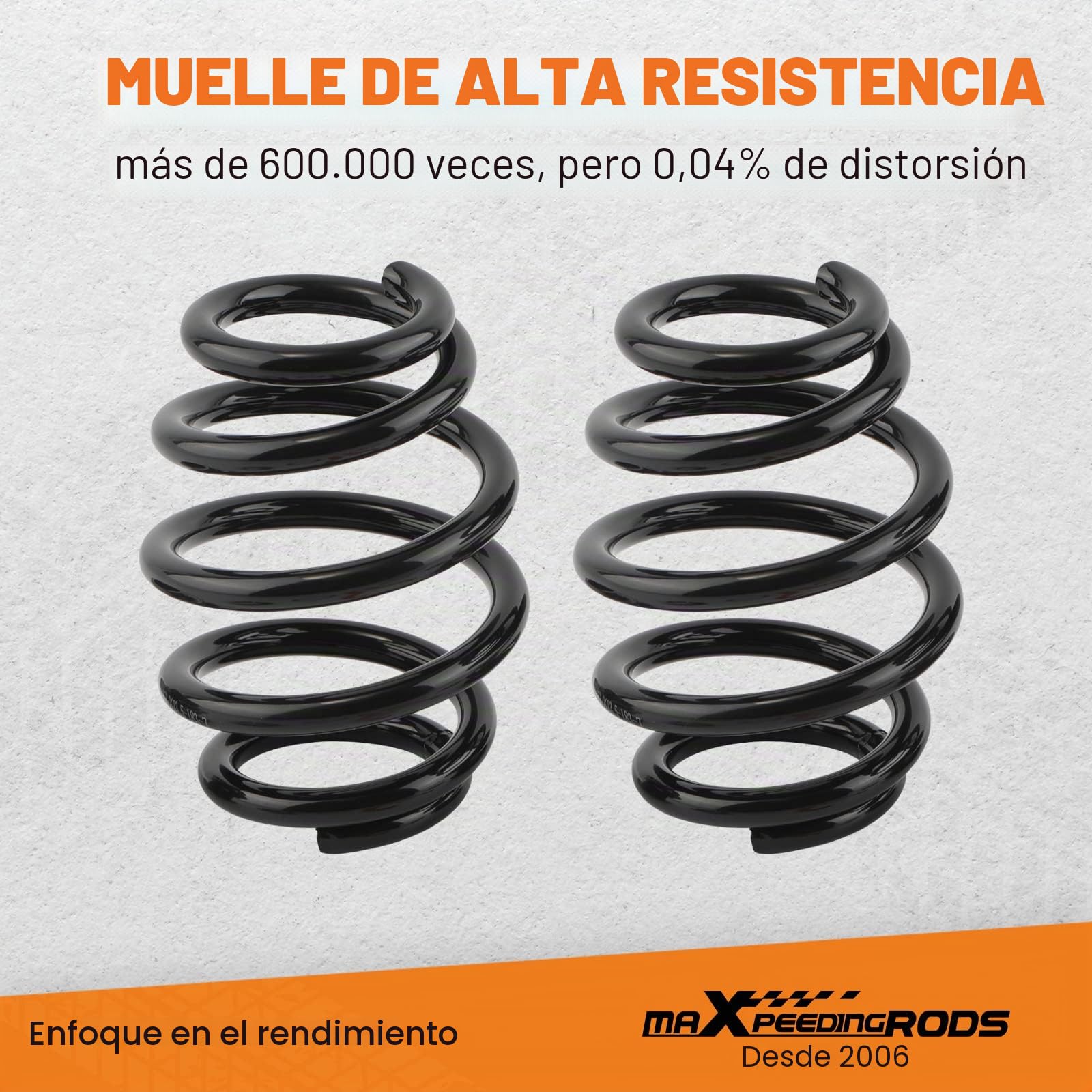 maXpeedingrods Amortiguadores de suspensión coilover regulables para E36 | para BMW 316i 318i 325i 328i Amortiguadores roscados, kit bajada coche