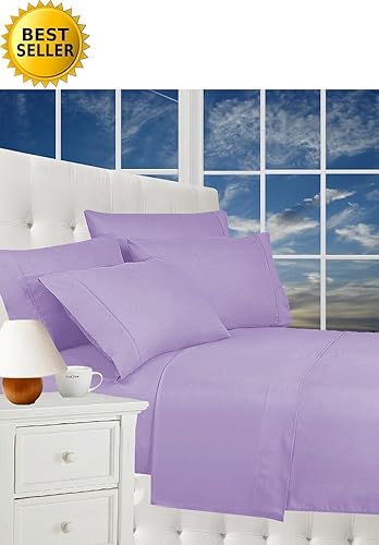 Miniatura 2 de Celine Linen, Funda de Edredón de Microfibra de 1800 Hilos Calidad Egipcia, IndividualIndividual XL, Negro, Microfibra, Lila , King