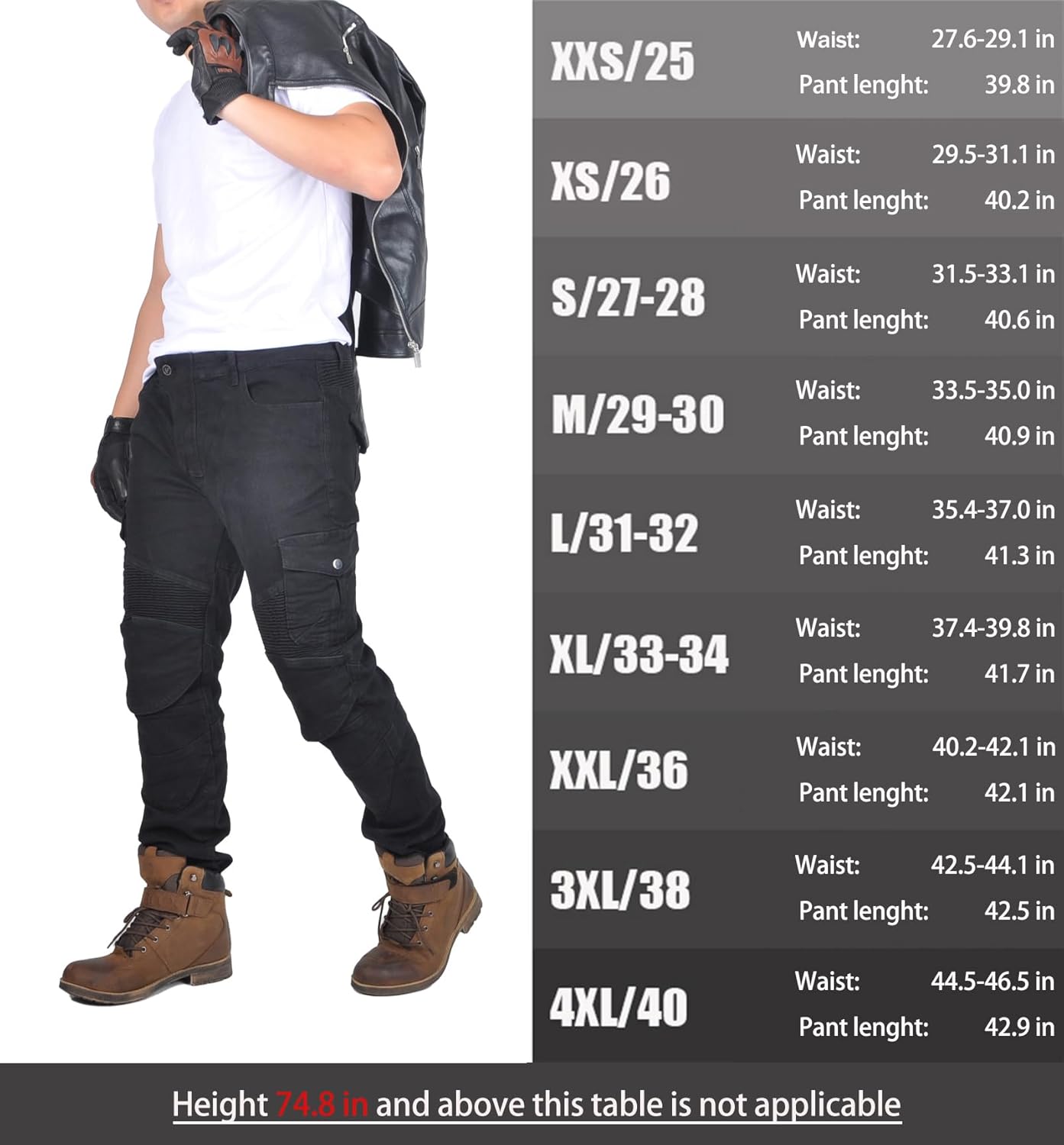 Motorcycle Pants Mens with Armor, Motorcycle Riding Pants for Men - Motorcycle Jeans