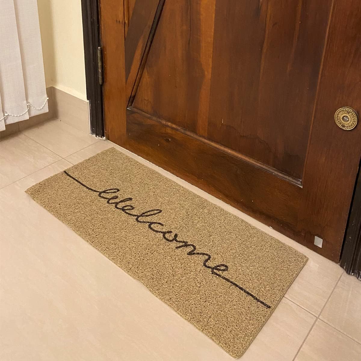 Kapazi 01vilonwel - Capacho Vinil Long Welcome, Ouro